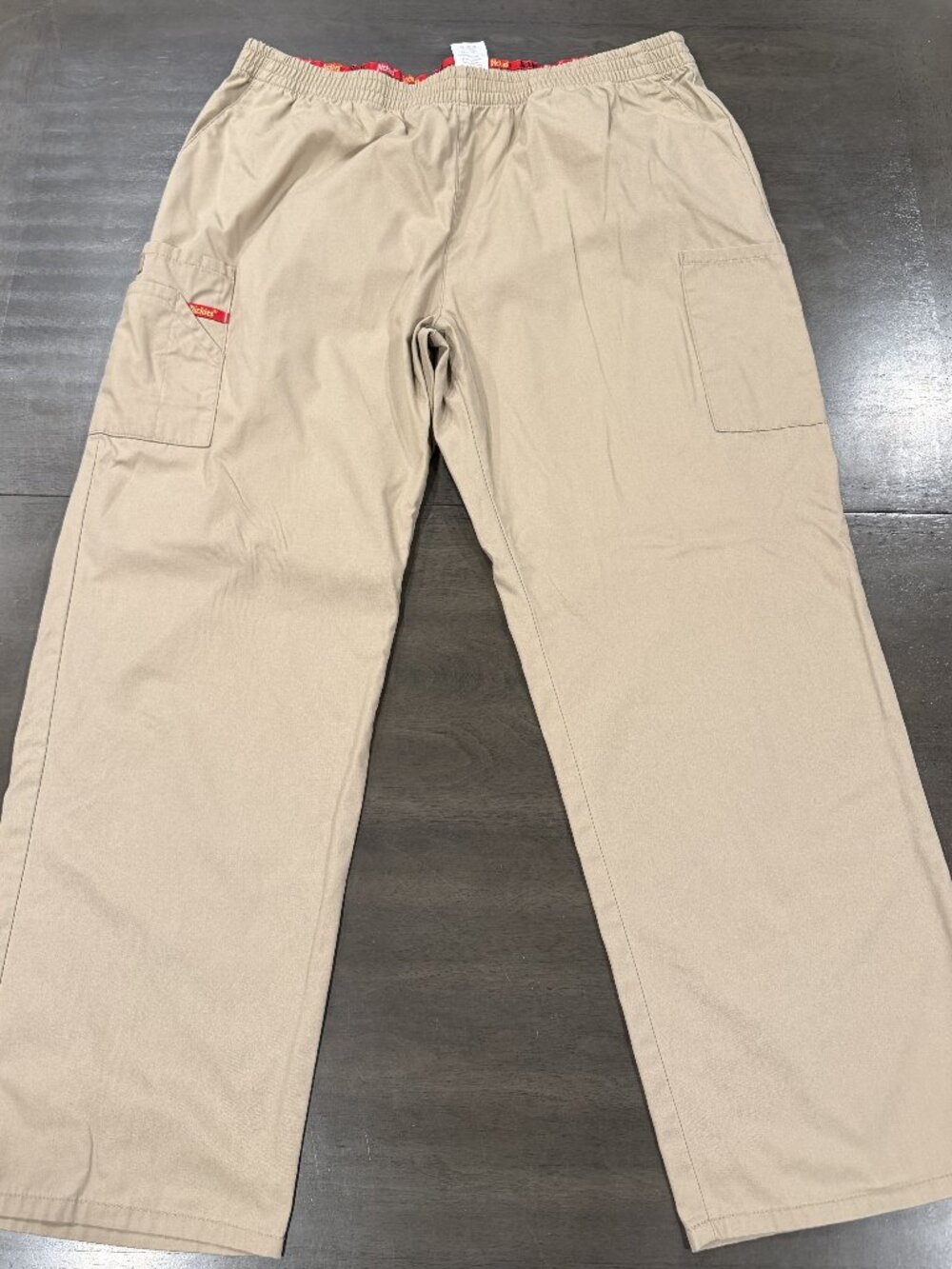 Dickies Signature Tapered Leg Pull-On Scrub Pants Women's XLP Dark Khaki